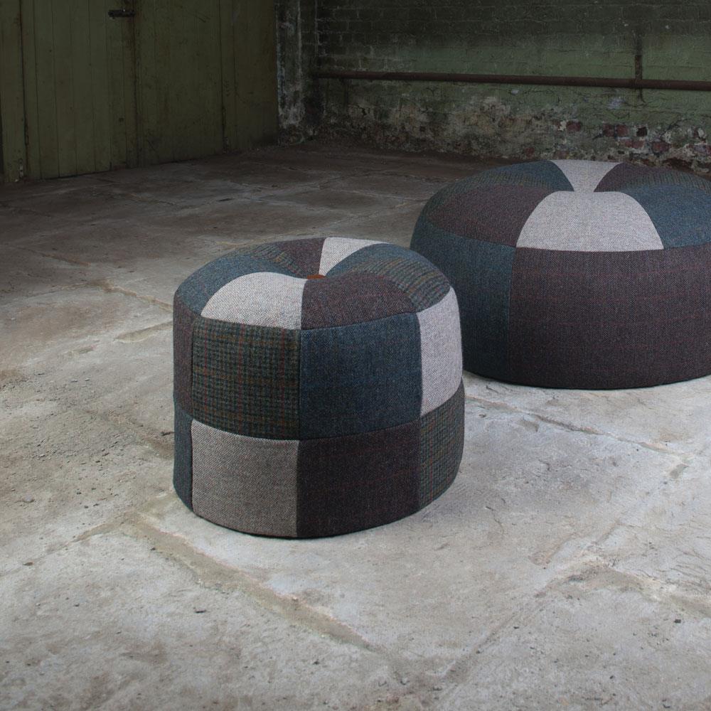 Tetrad Harris Tweed Pumpkin Stool